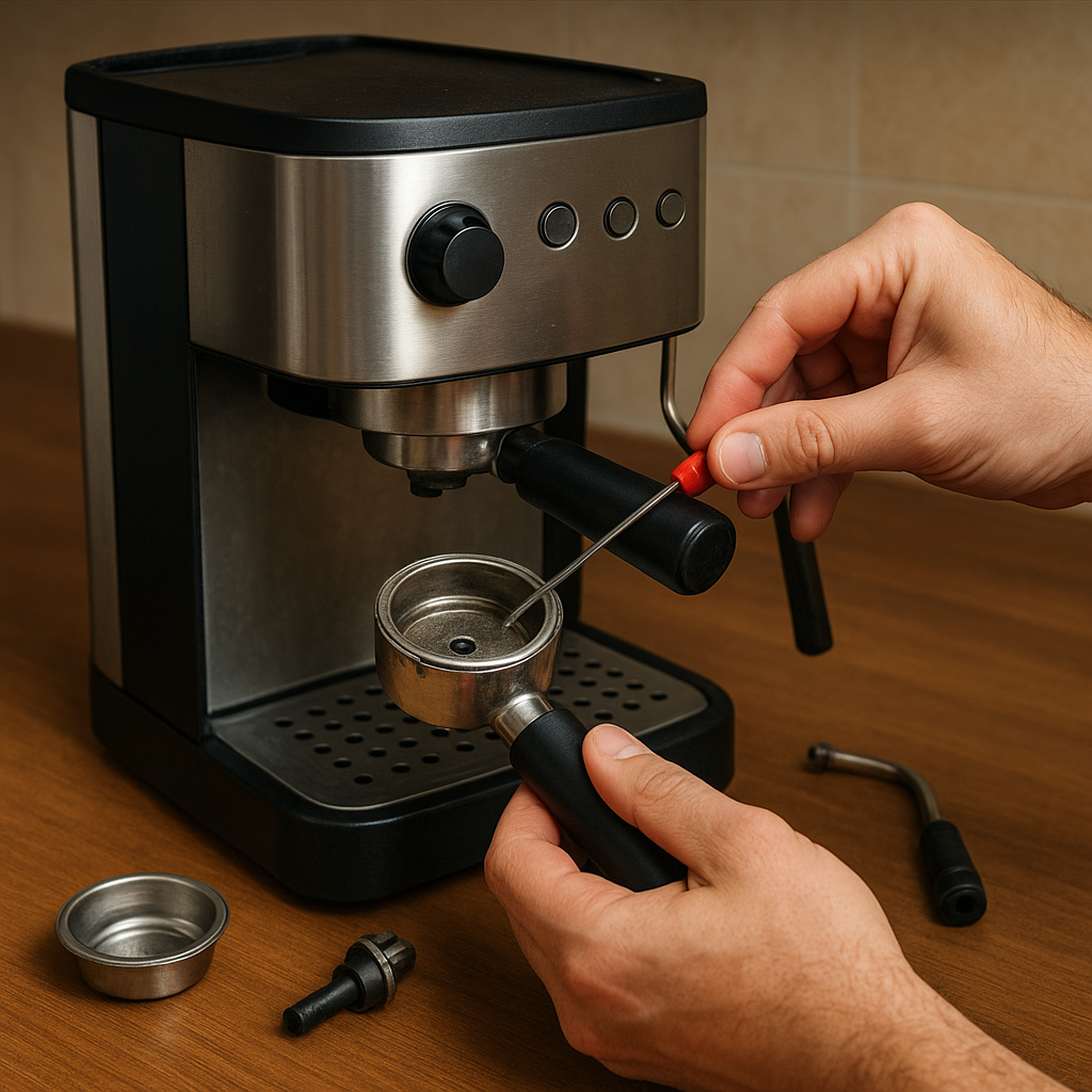 Jak naprawić ekspres do kawy z zapchaną dyszą?