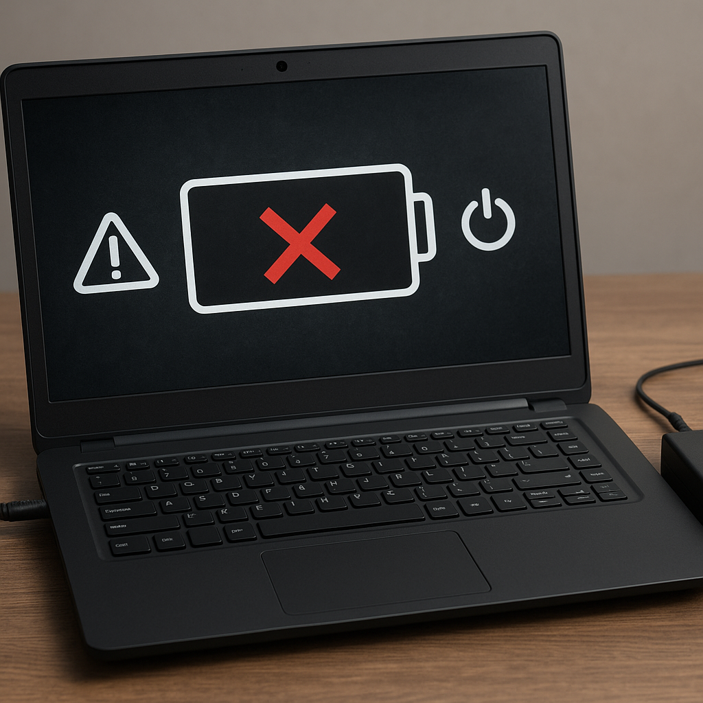 Jakie są objawy awarii zasilacza w laptopie?